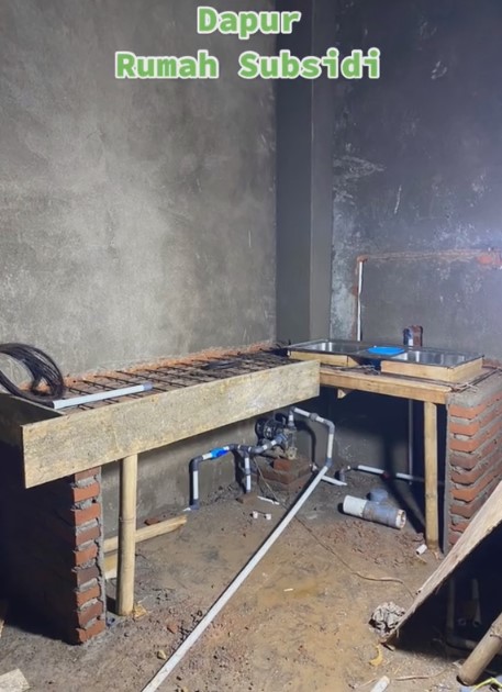 dapur rumah subsidi tanpa kitchen set © 2023 brilio.net