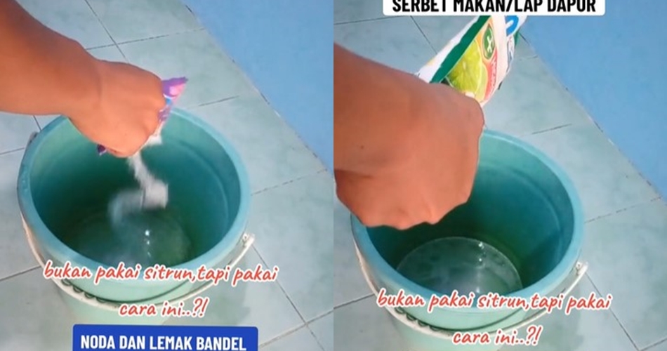 Tanpa sitrun dan baking soda, ini trik mencuci lap dapur dekil berminyak agar kesat lagi pakai 3 bahan