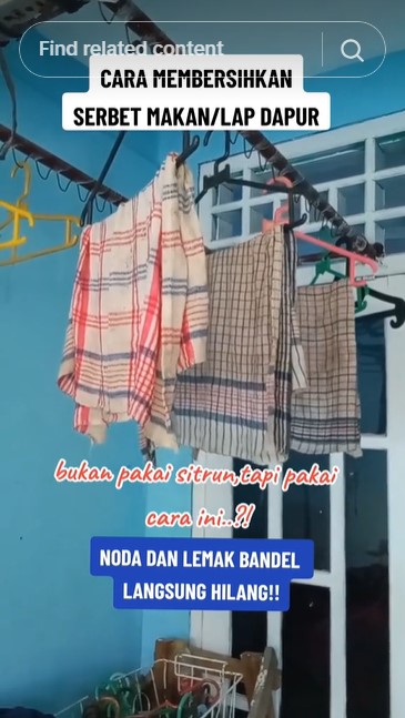 Tanpa sitrun dan baking soda, ini trik mencuci lap dapur dekil berminyak agar kesat lagi pakai 3 bahan