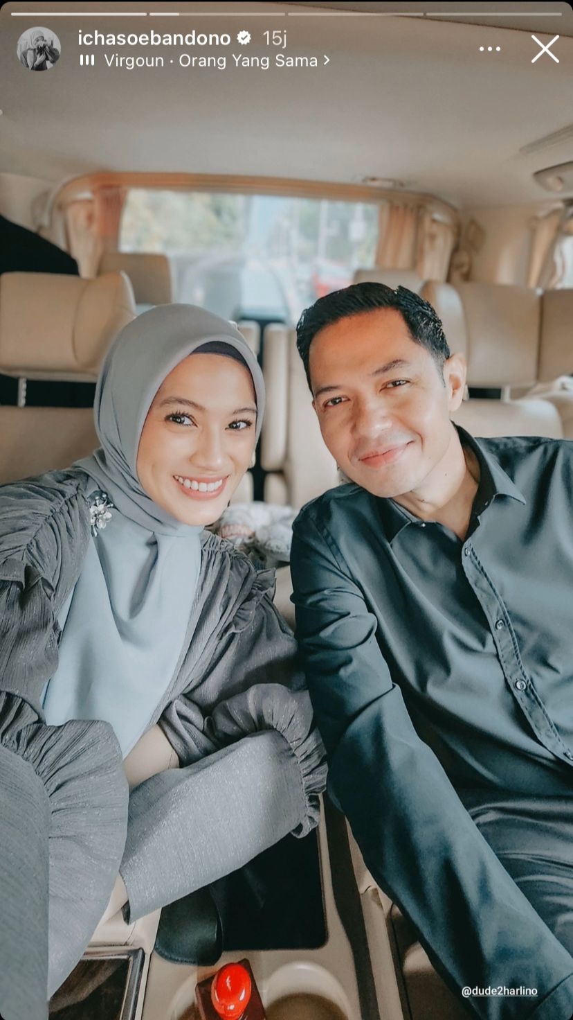 gaya seleb di nikahan adiba dan egy maulana © instagram