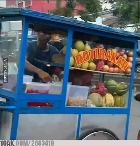 tulisan lucu gerobak roti bakar © berbagai sumber
