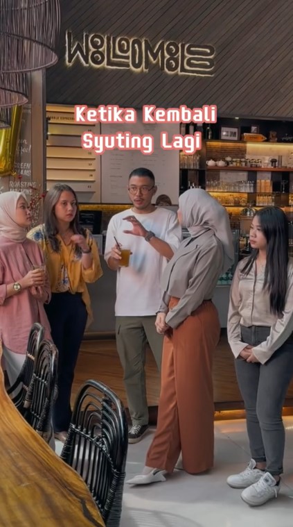 momen Irish Bella sibuk syuting © TikTok momen Irish Bella sibuk syuting © TikTok