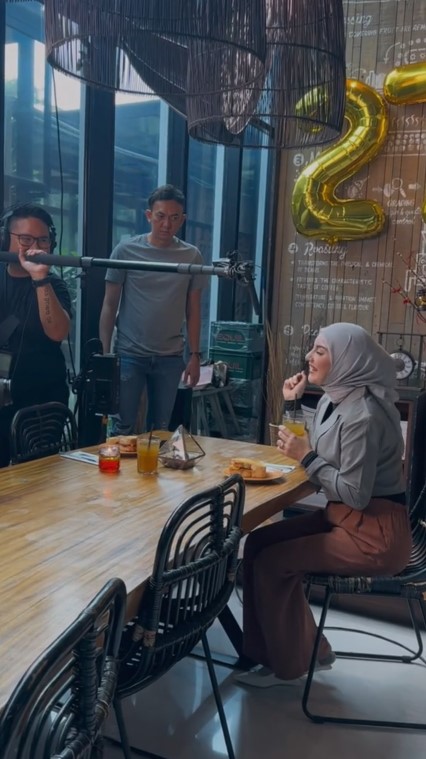 momen Irish Bella sibuk syuting © TikTok