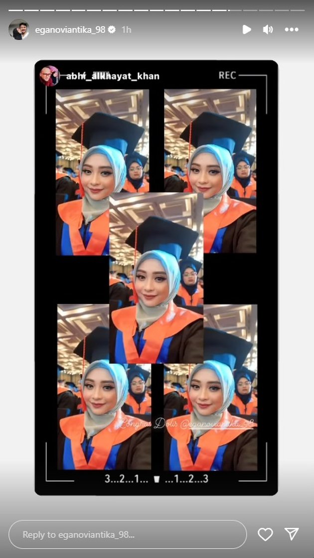 Ega D'Academy wisuda sarjana © Instagram
