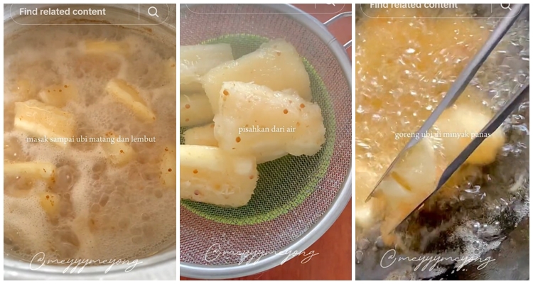 Tanpa direndam air es, ini trik goreng singkong agar semakin merekah dan bumbu meresap sempurna