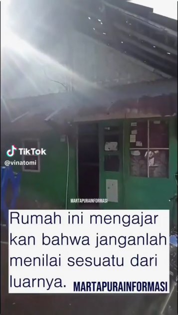 rumah gubuk dalam mentereng © TikTok rumah gubuk dalam mentereng © TikTok