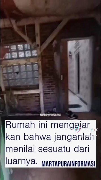 rumah gubuk dalam mentereng © TikTok rumah gubuk dalam mentereng © TikTok