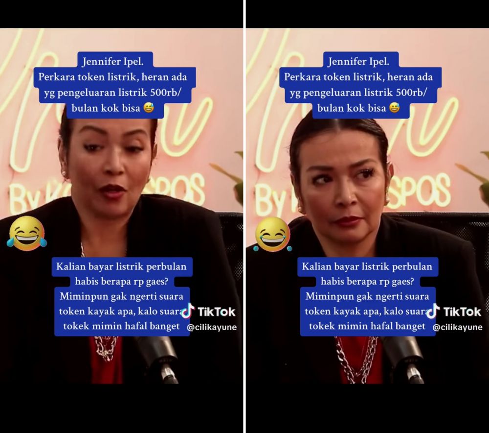 jennifer jill token listrik © TikTok