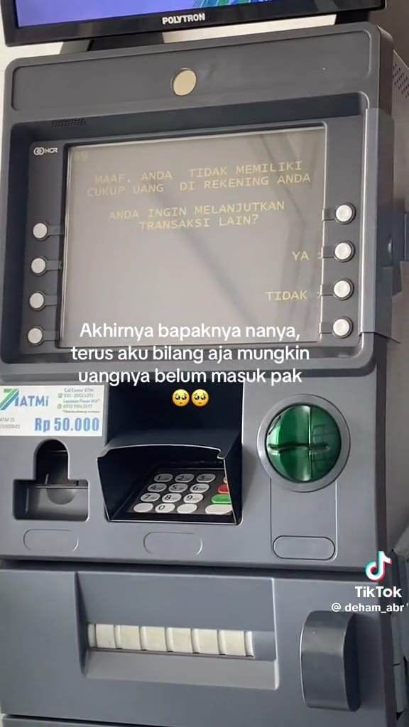 Duit bapak nggak keluar dari mesin ATM Berbagai sumber