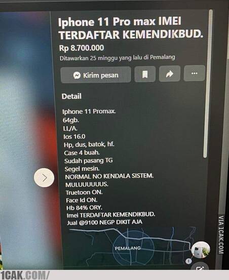 Potret jualan di FB bikin melongo  Berbagai sumber