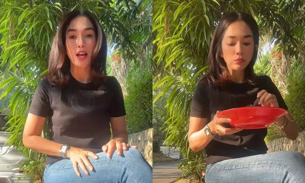 momen seleb cantik tak gengsi makan di pinggir jalan © berbagai sumber