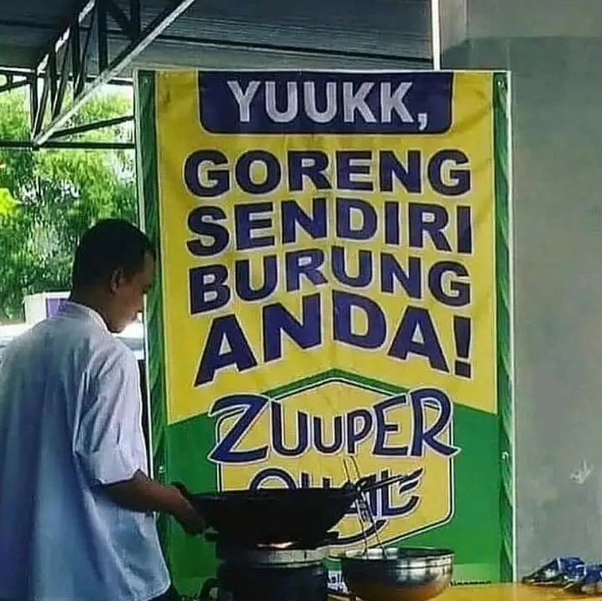 Tulisan warung bikin bingung abis Berbagai sumber