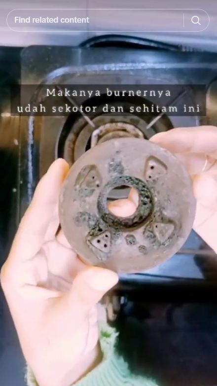 Cukup tambah 1 bahan dapur, ini trik bersihkan burner kompor agar kinclong dan bikin api tetap biru