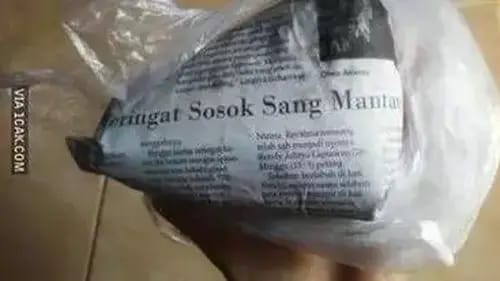 Tulisan di bungkus makanan berbagai sumber