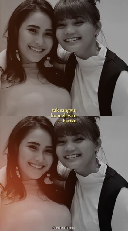 kedekatan Ayu Ting Ting dan Rina Nose © TikTok