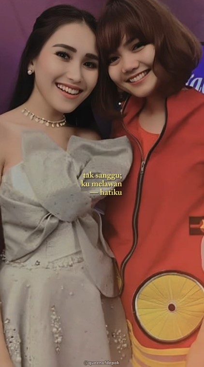 kedekatan Ayu Ting Ting dan Rina Nose © TikTok