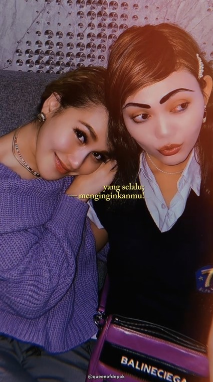 kedekatan Ayu Ting Ting dan Rina Nose © TikTok