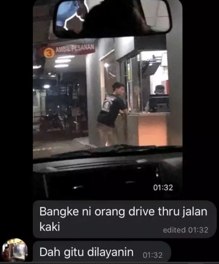 Potret kocak drive thru Berbagai sumber