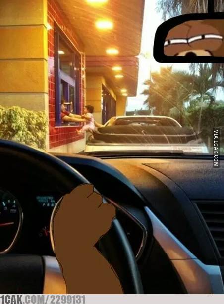 Potret kocak drive thru Berbagai sumber