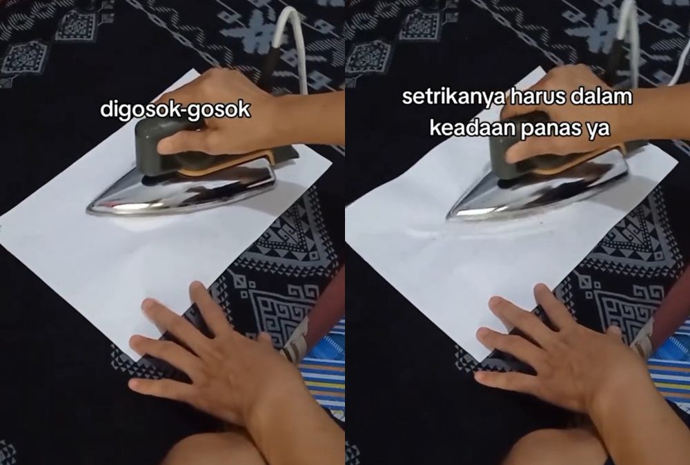 Bukan pakai lilin, ini trik hilangkan noda lengket pada setrika cuma pakai 1 bahan dapur