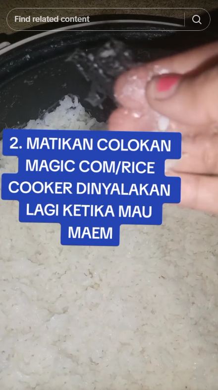 Trik agar nasi tetap pulen, tidak berkerak, dan tak bau meski disimpan di rice cooker pakai 2 alat ini