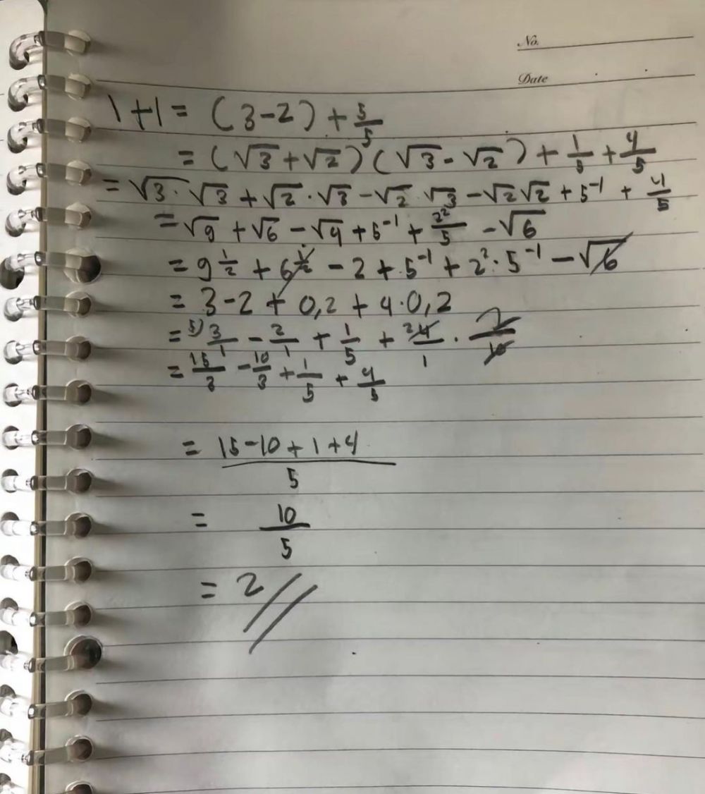 Jawaban murid ngerjain soal matematika Berbagai sumber