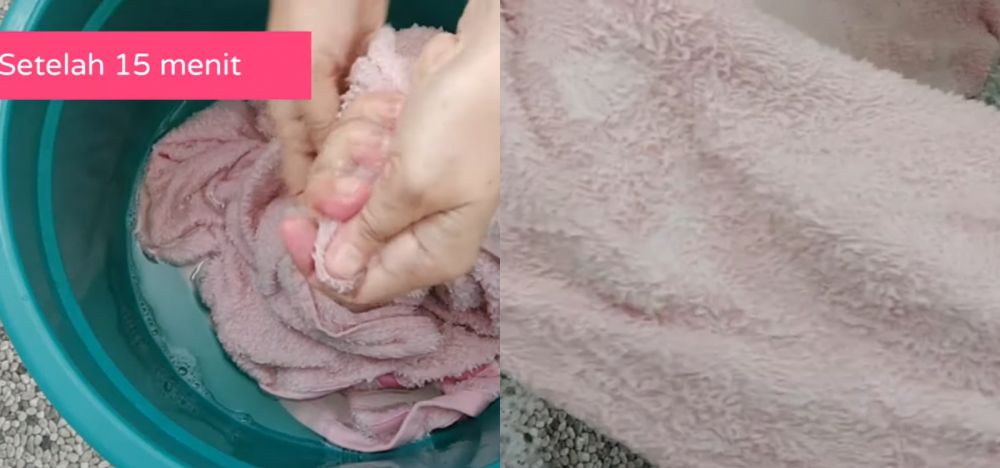 Tanpa baking soda, ini cara mencuci handuk dekil hitam jadi bersih lagi pakai tambahan 1 bahan dapur