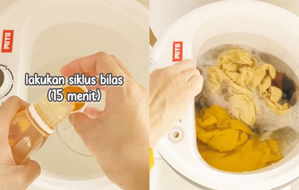 Bukan pakai pewangi, ini trik hilangkan bau apek di ketiak baju pakai tambahan 2 bahan dapur