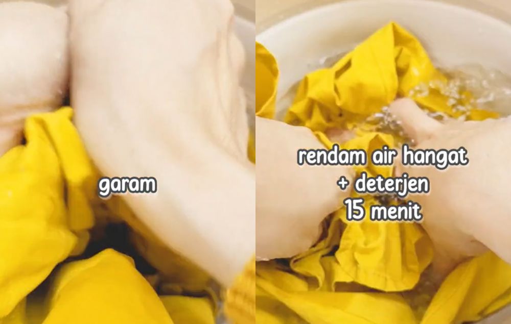 Bukan pakai pewangi, ini trik hilangkan bau apek di ketiak baju pakai tambahan 2 bahan dapur