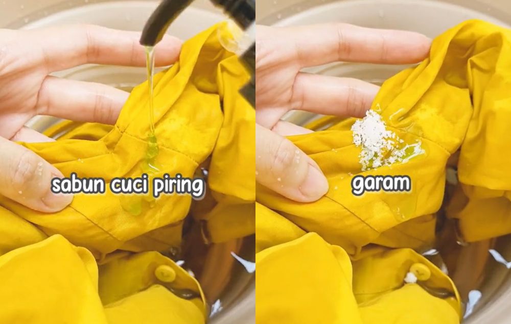 Bukan pakai pewangi, ini trik hilangkan bau apek di ketiak baju pakai tambahan 2 bahan dapur