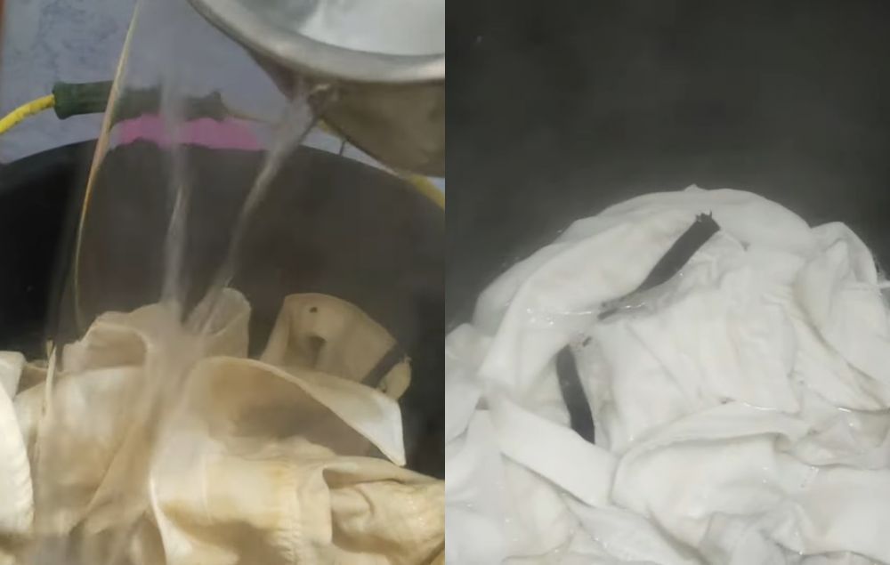 Tak perlu disikat, ini trik hilangkan noda kuning di baju putih pakai tambahan 1 bahan dapur