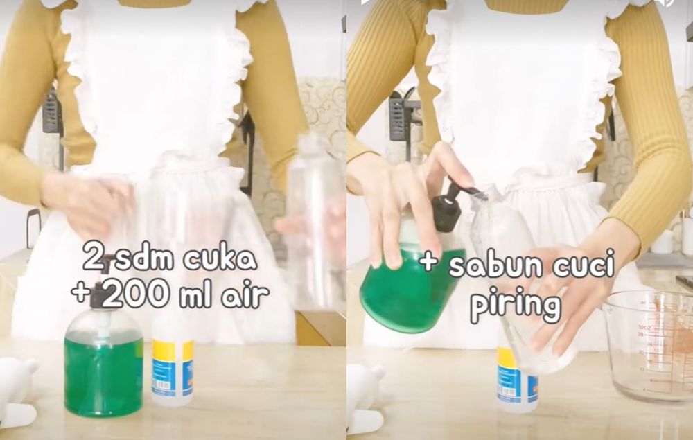 Bukan pakai sitrun, ini trik bersihkan kerak kaca jendela pakai dua bahan dapur