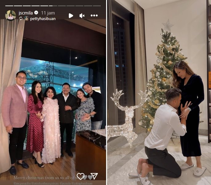 Momen perdana 7 pasangan seleb rayakan Natal bareng usai jadi suami-istri, romantis & penuh suka cita