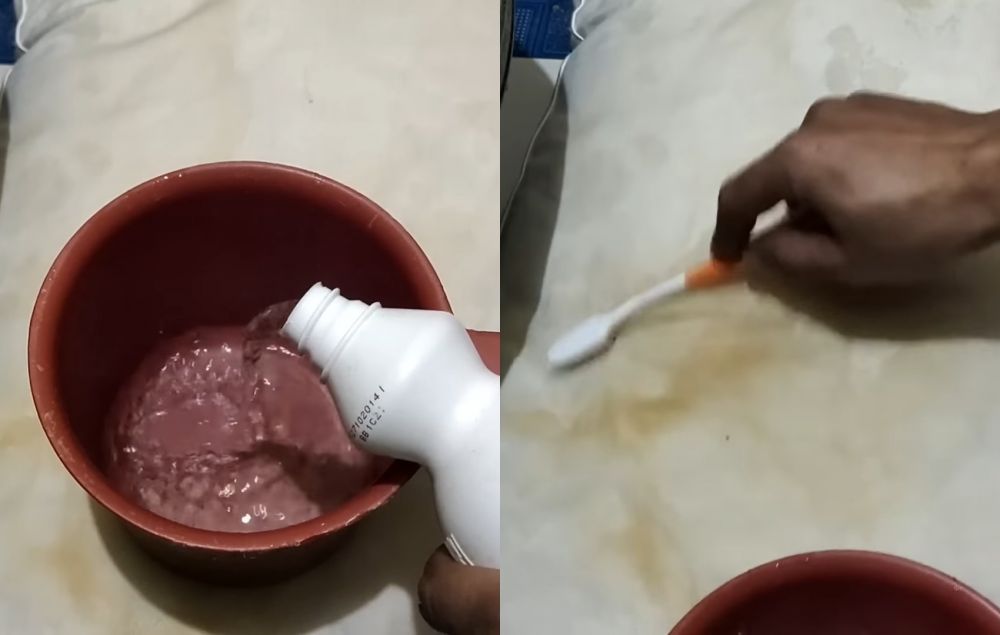 Jangan cuma pakai pemutih, ini trik cuci bantal dekil jadi bersih lagi pakai tambahan 1 bahan masakan