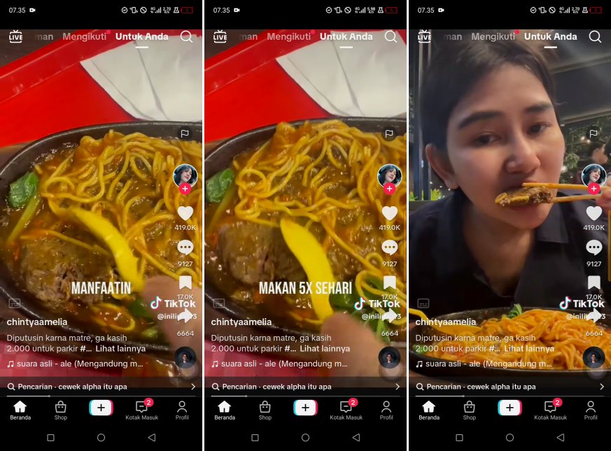 chintya melsan dihujat © TikTok