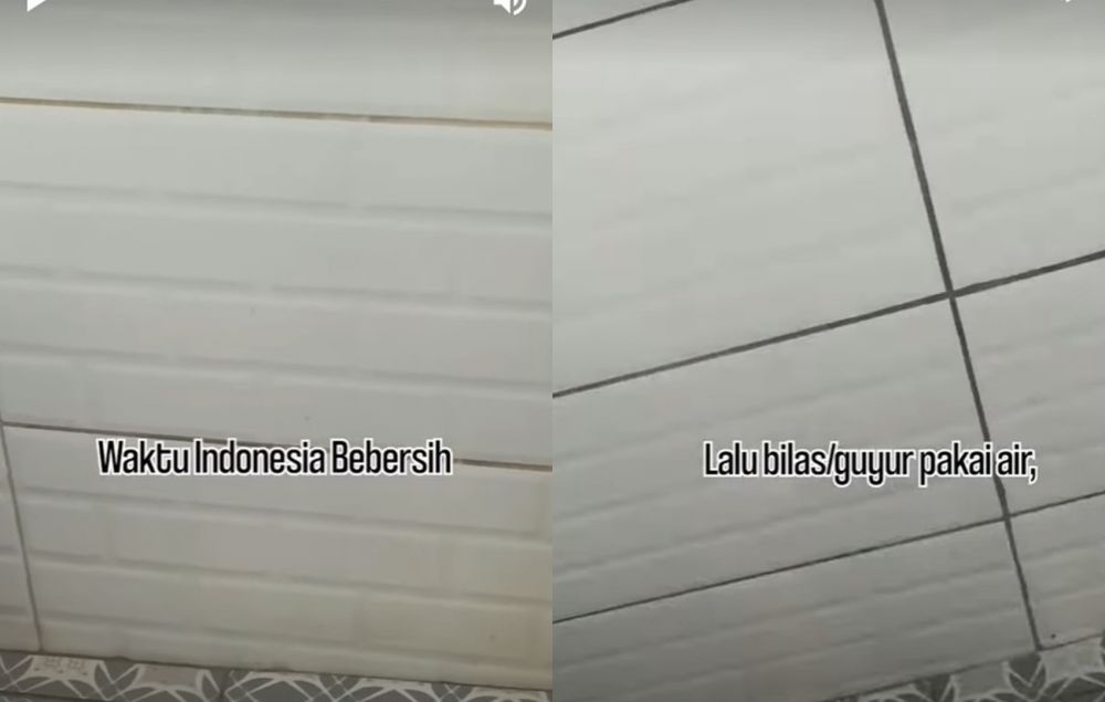 Cukup tambah 1 bahan dapur, begini cara bersihkan kerak keramik kamar mandi agar kinclong kembali