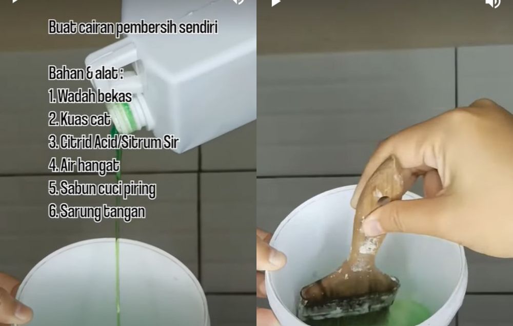 Cukup tambah 1 bahan dapur, begini cara bersihkan kerak keramik kamar mandi agar kinclong kembali