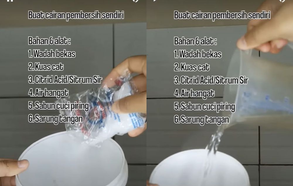 Cukup tambah 1 bahan dapur, begini cara bersihkan kerak keramik kamar mandi agar kinclong kembali