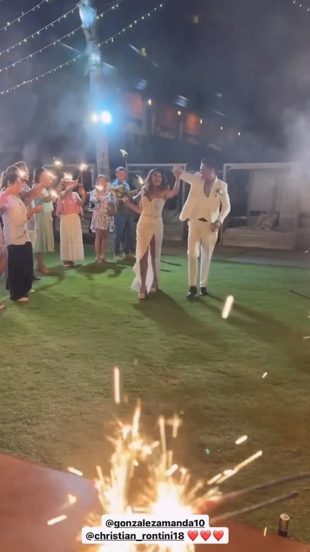 resepsi Amanda Gonzales dan Christian Rontini © Instagram resepsi Amanda Gonzales dan Christian Rontini © Instagram