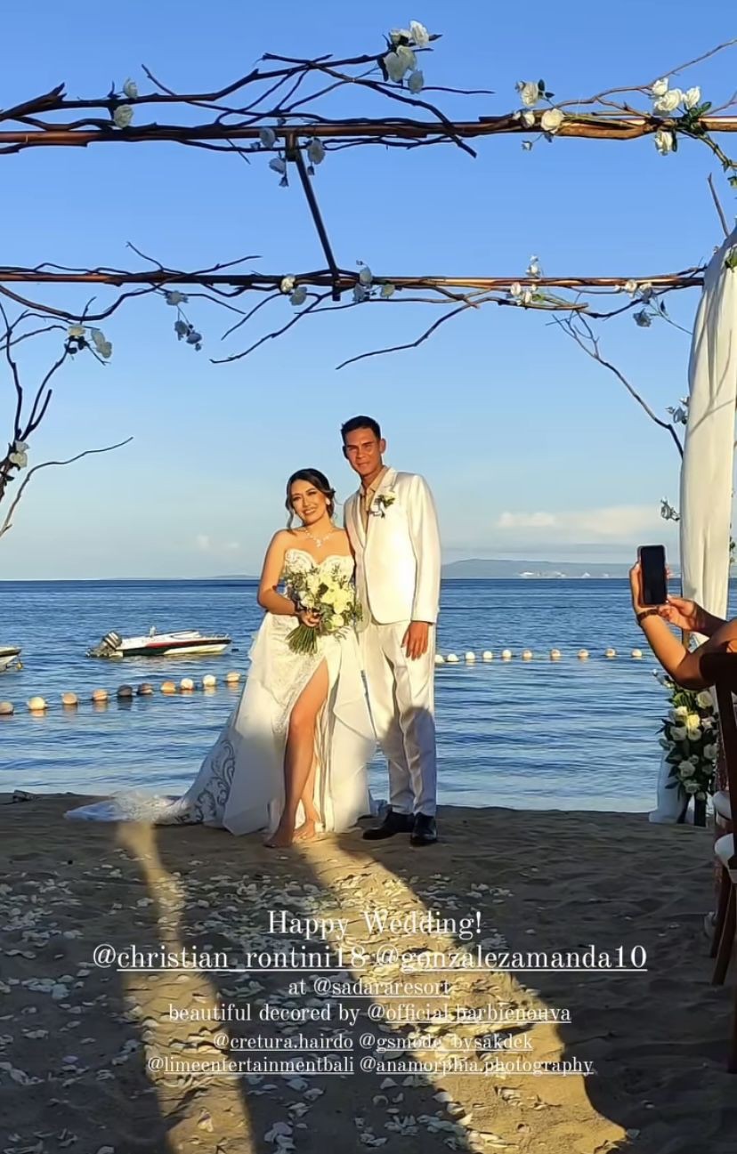 resepsi Amanda Gonzales dan Christian Rontini © Instagram