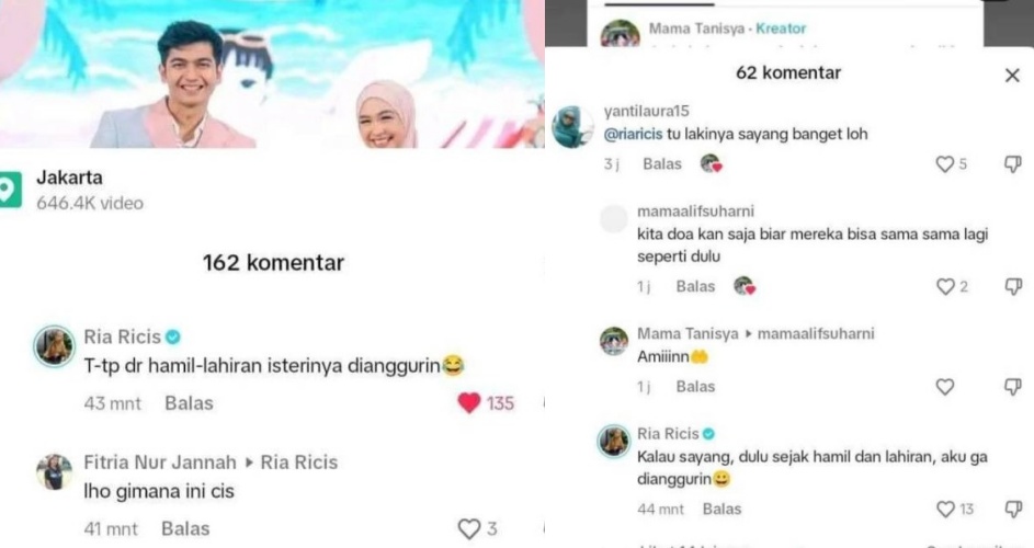 Teuku Ryan tegaskan tak akan pisah © TikTok