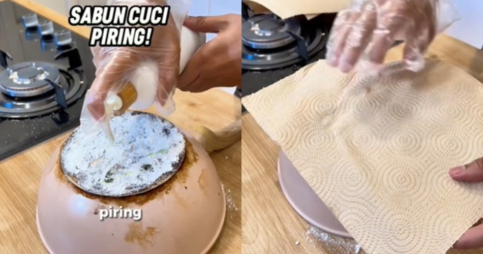 Tak perlu sitrun dan dikeruk pisau, ini cara bersihkan kerak gosok di pantat wajan pakai 1 alat