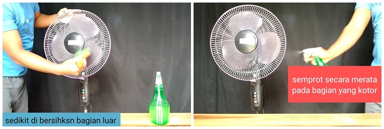 Cepat cuma 5 menit tanpa dibongkar, ini cara bersihkan debu di kipas angin pakai 2 bahan dapur