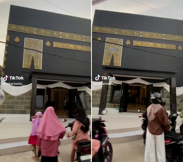 masjid mirip kabah jepara © TikTok