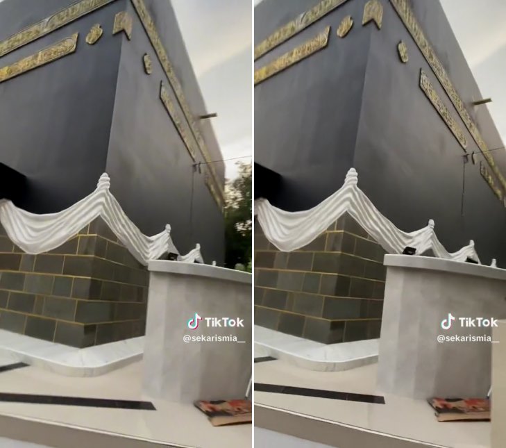 masjid mirip kabah jepara © TikTok