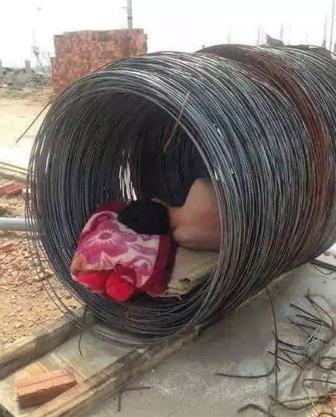 Potret kocak cara kuli agar tak kena panas Berbagai sumber Potret kocak cara kuli agar tak kena panas Berbagai sumber