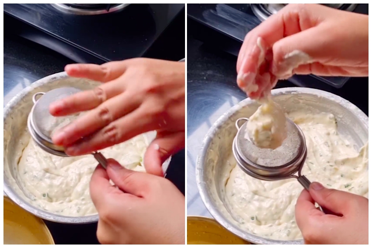 Aksi warganet tunjukkan fungsi lain saringan teh ini kreatif banget, bikin donat jadi lebih praktis