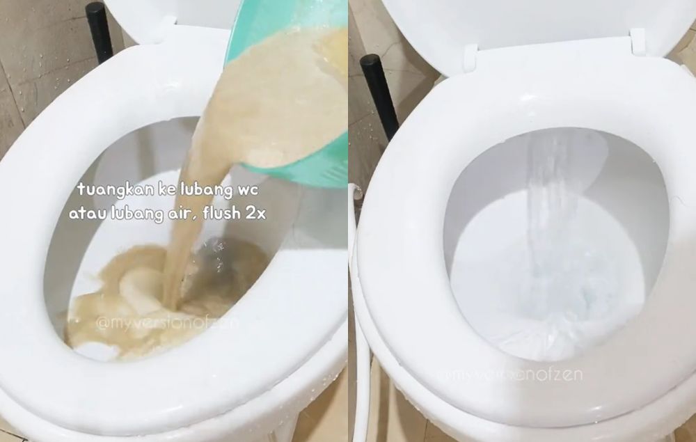 Tanpa pakai karbol, ini trik hilangkan bau busuk di lubang pembuangan kamar mandi pakai 3 bahan masak