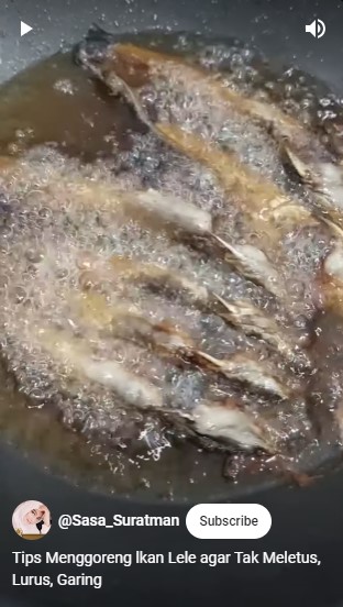 Tak perlu ditusuk lidi, ini trik goreng ikan lele agar lurus, renyah, dan minyaknya nggak meletup