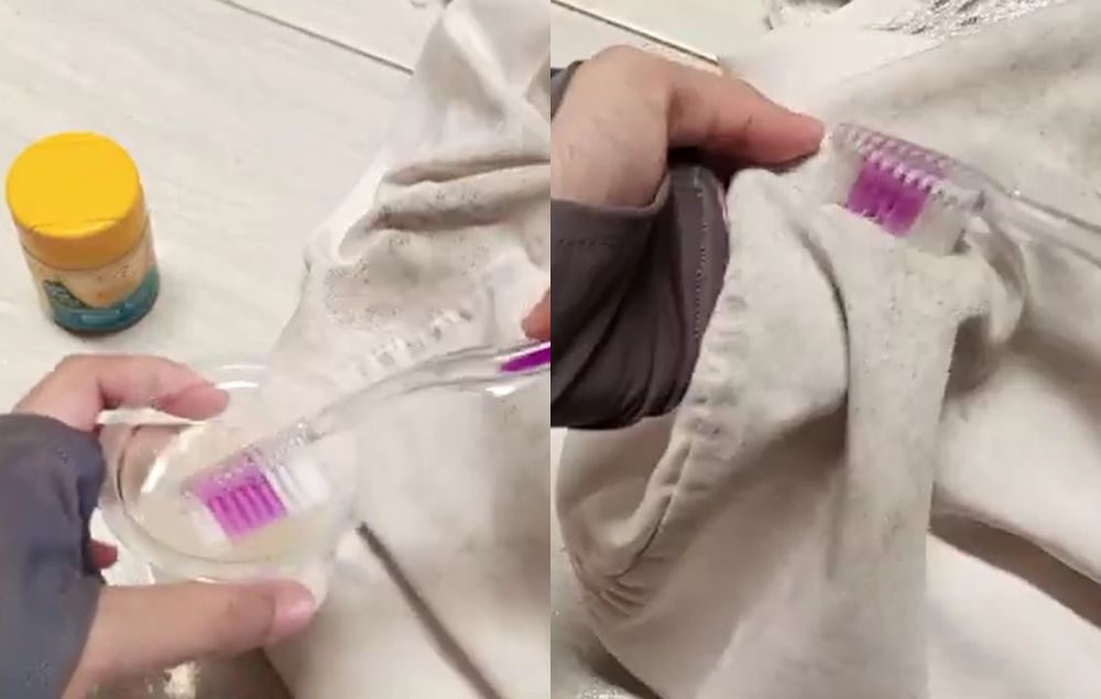 Tanpa disikat kuat, ini cara hilangkan noda jamur di mukena putih pakai tambahan 2 bahan dapur